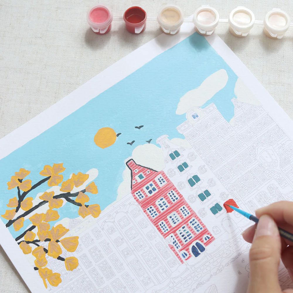 Coffret peinture au numero - Amsterdam par Nidhi Kachhadiya – Image 3