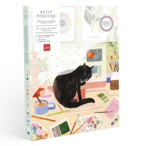 Coffret peinture au numéro - La Pause Du Chat - Papier Coton