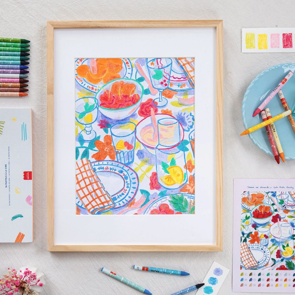 Coffret pastel au numero - Petit Pastel - Comme un dimanche – Image 2