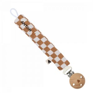 Attache tétine - Gaze damier