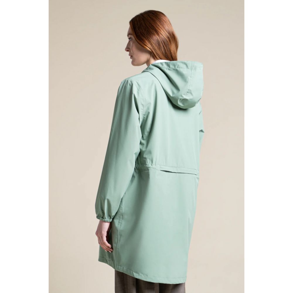 Imperméable mixte long Amelot - Vert sauge – Image 3