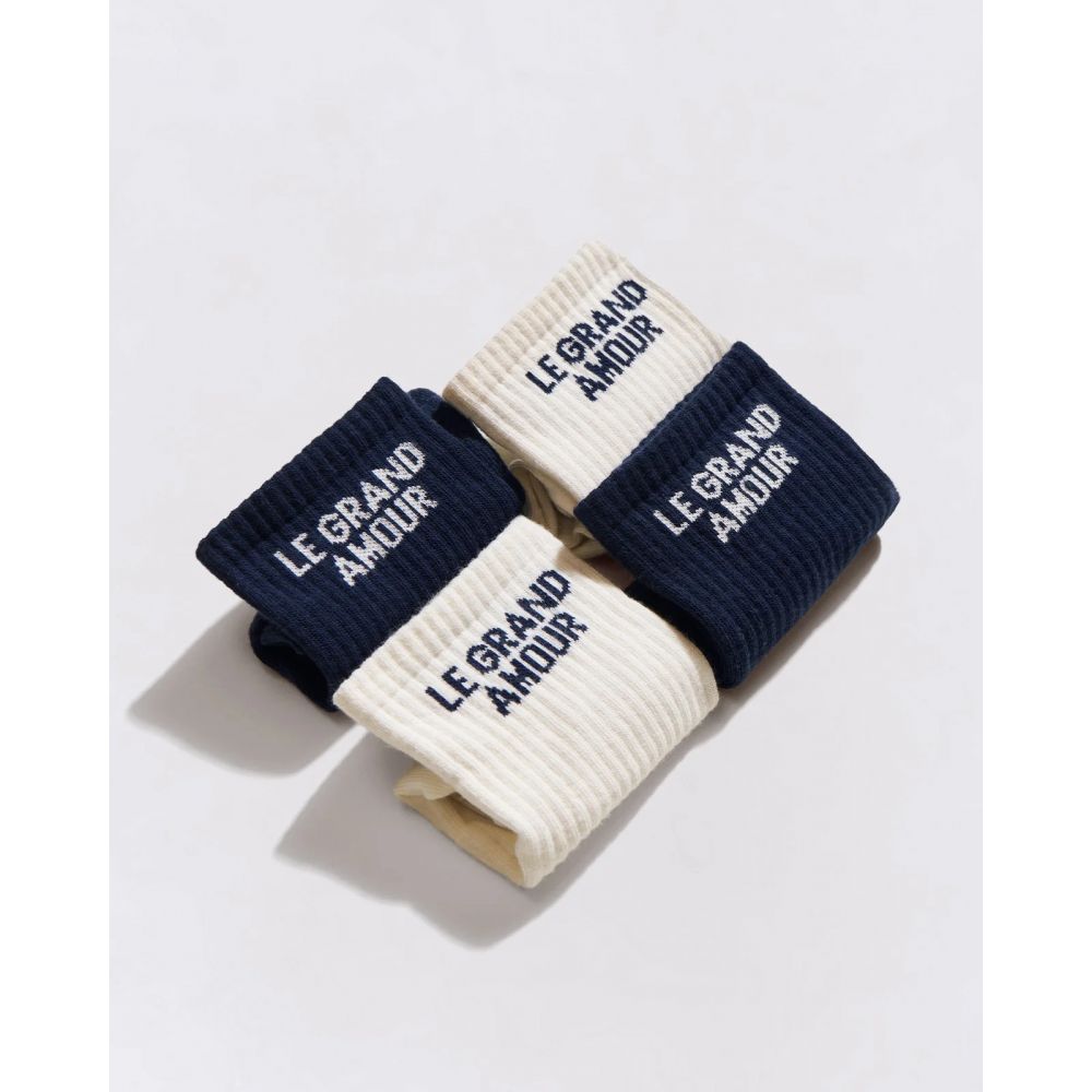 Chaussettes "Le grand amour" - Bleu nuit – Image 3