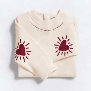 Sweat enfant Coeur solaire - Crème