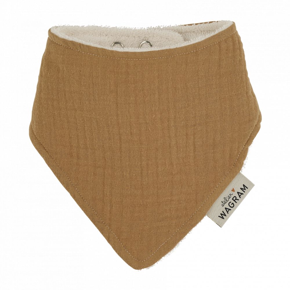 Bavoir bandana - Gaze camel