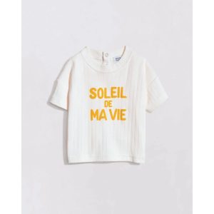 T-shirt enfant "Soleil de ma vie"- Crème