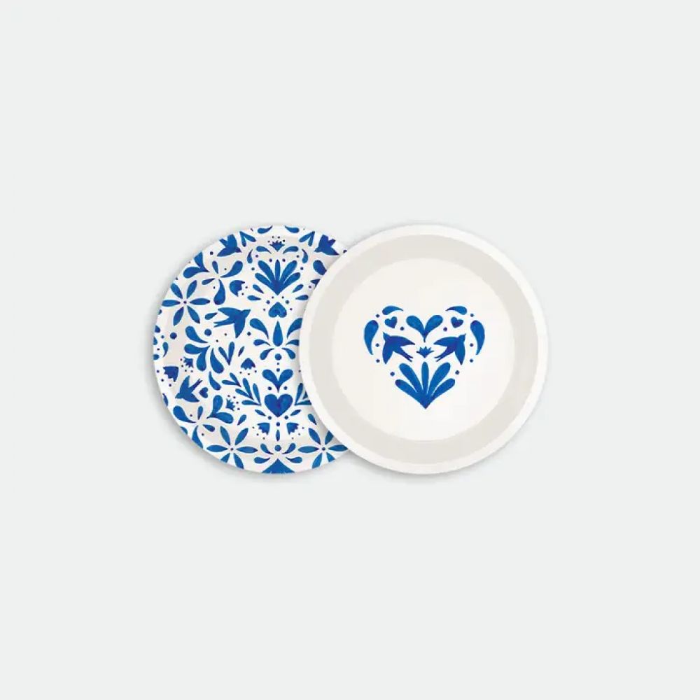 Duo de sous-verres - Hirondelles bleues