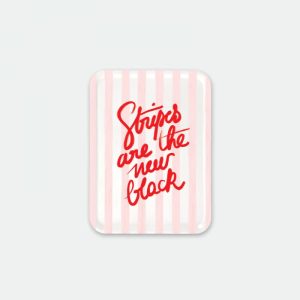Plateau petit-dejeuner - Stripes New Black