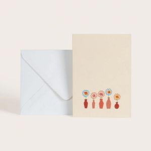 Carte petits vases - Maman