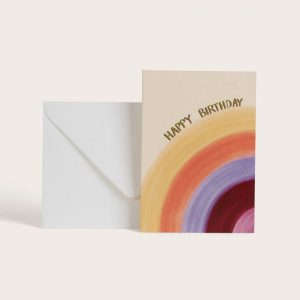 Carte rainbow - Happy birthday