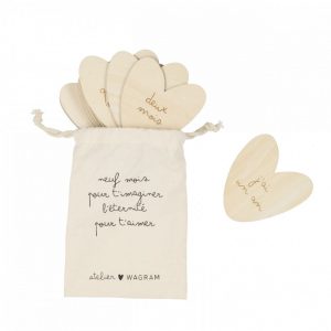 Cartes étapes en bois