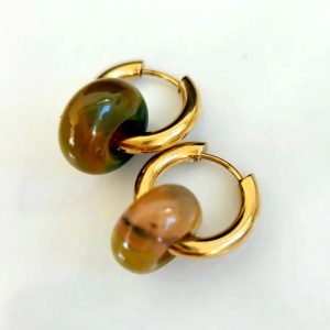 Boucles d'oreilles Froot Loops - Vertes
