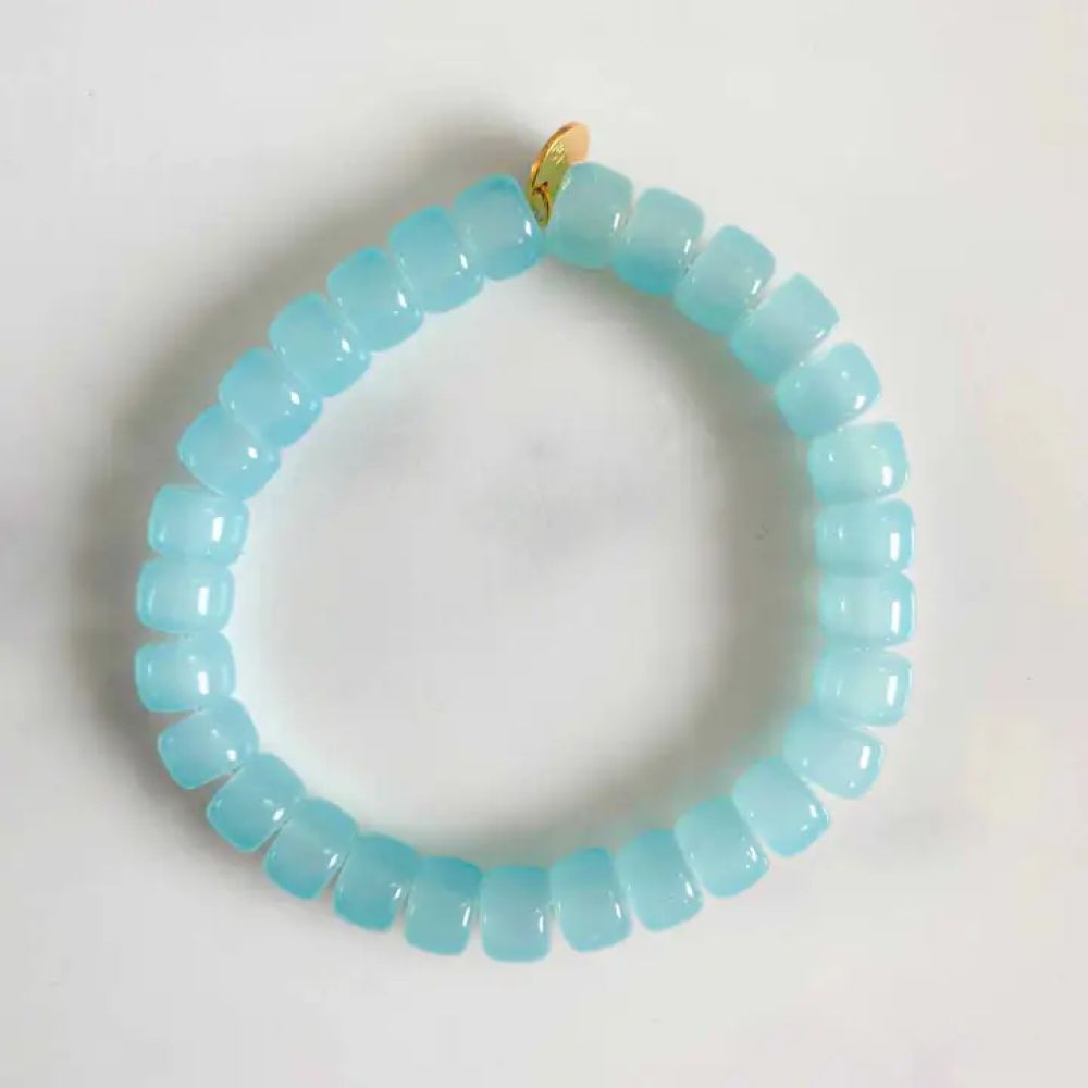 Bracelet elastique Jellybeans bleu