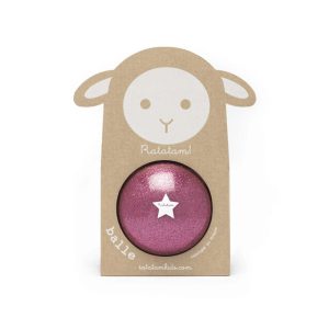 Ballon mouton paillete 10 cm - Rose