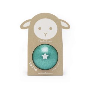Ballon mouton paillete 10 cm - Vert
