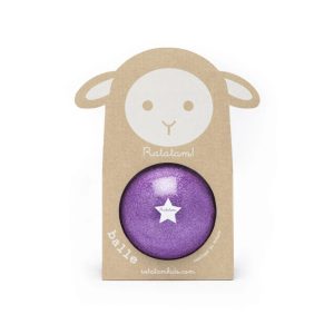 Ballon mouton paillete 10 cm - Violet