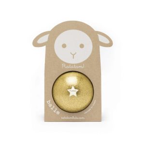 Ballon mouton paillete 10 cm - Or