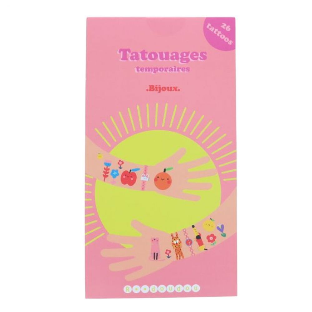 Set de 2 planches de tatouages temporaires "Bijoux"