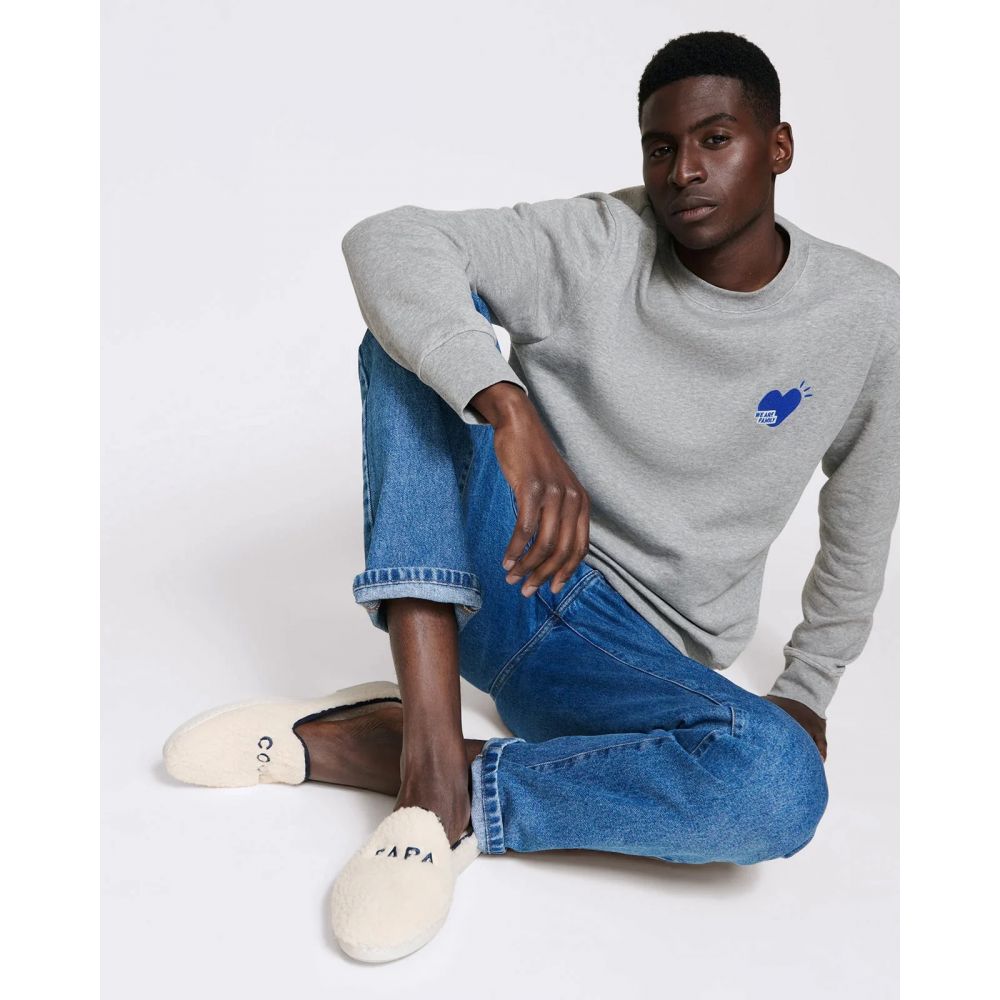 Sweat homme "We are family"- Gris – Image 2