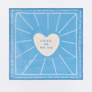 Bandana "Soleil de ma vie" - Bleu