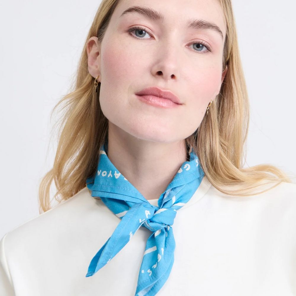 Bandana "Soleil de ma vie" - Bleu – Image 2