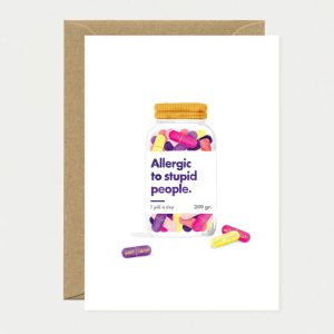 Allergic to stupid people - Carte
