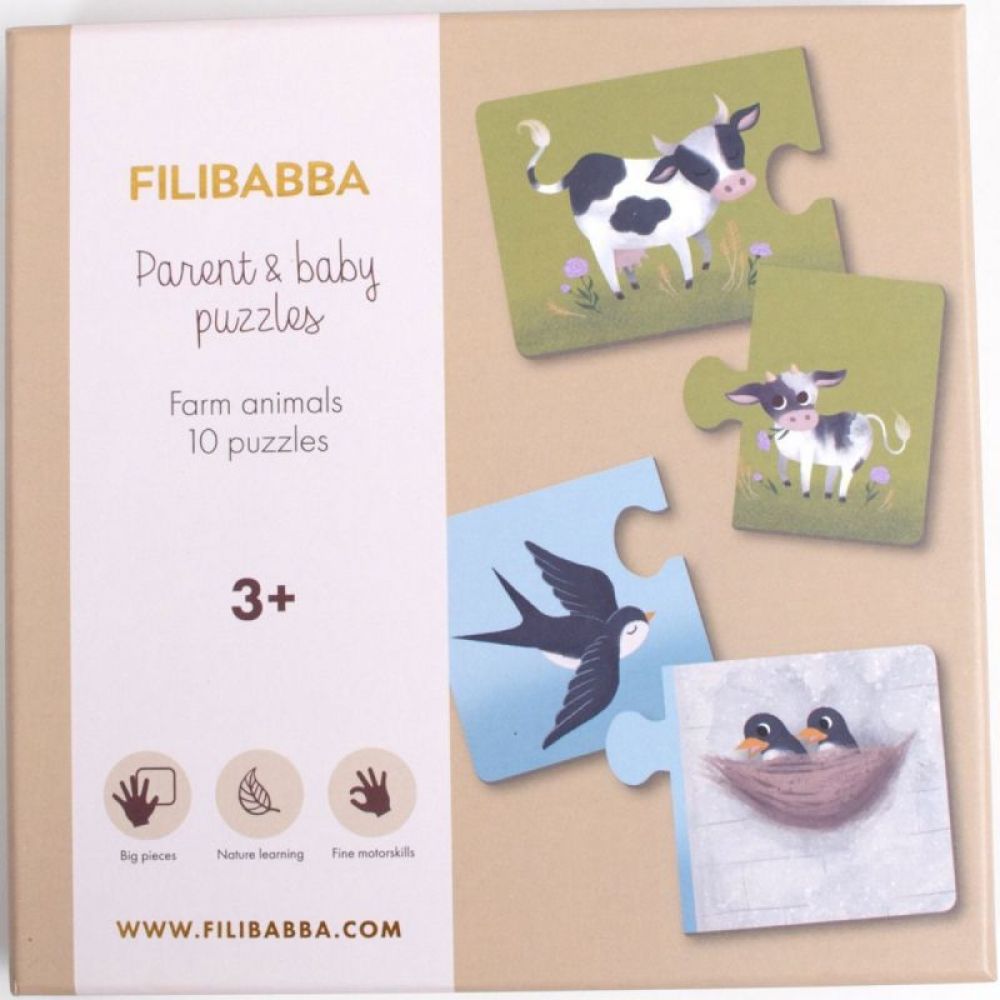Puzzles Maman et ses bebes - Animaux de la ferme