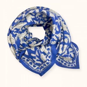 Big Foulard Latika Coeur - Majorelle