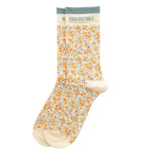 Chaussettes "Irrésistible" – Liberty orange