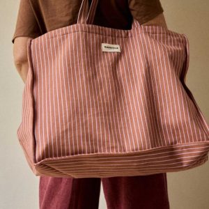 Sac week-end - RAYURES LILAS