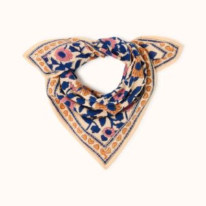 Small Foulard Manika Coeur - COEUR BLEU ROYAL
