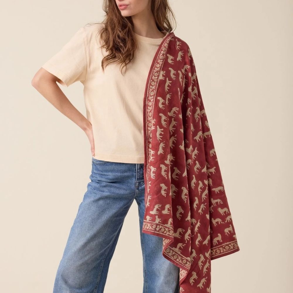 Big Foulard Latika Bengale - BENGALE DAHLIA – Image 2