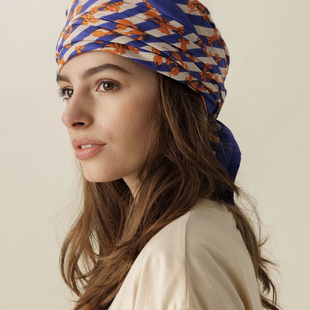 Big Foulard Latika - SEBASTIEN ORANGE – Image 2