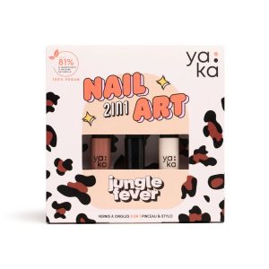 Kit vernis à ongles 2 en 1 nail art - jungle fever