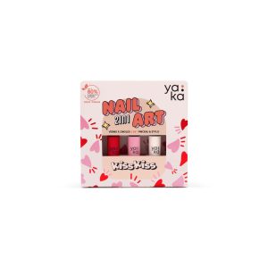 Kit vernis à ongles 2 en 1 nail art - Kiss kiss
