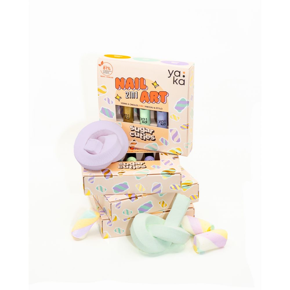 Kit vernis à ongles 2 en 1 nail art - Sugar cuties – Image 3