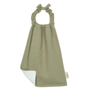 Serviette de cantine - Gaze vert olive