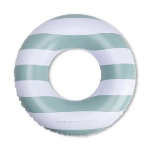 Bouée rayée vert/blanc - Ø 90 cm