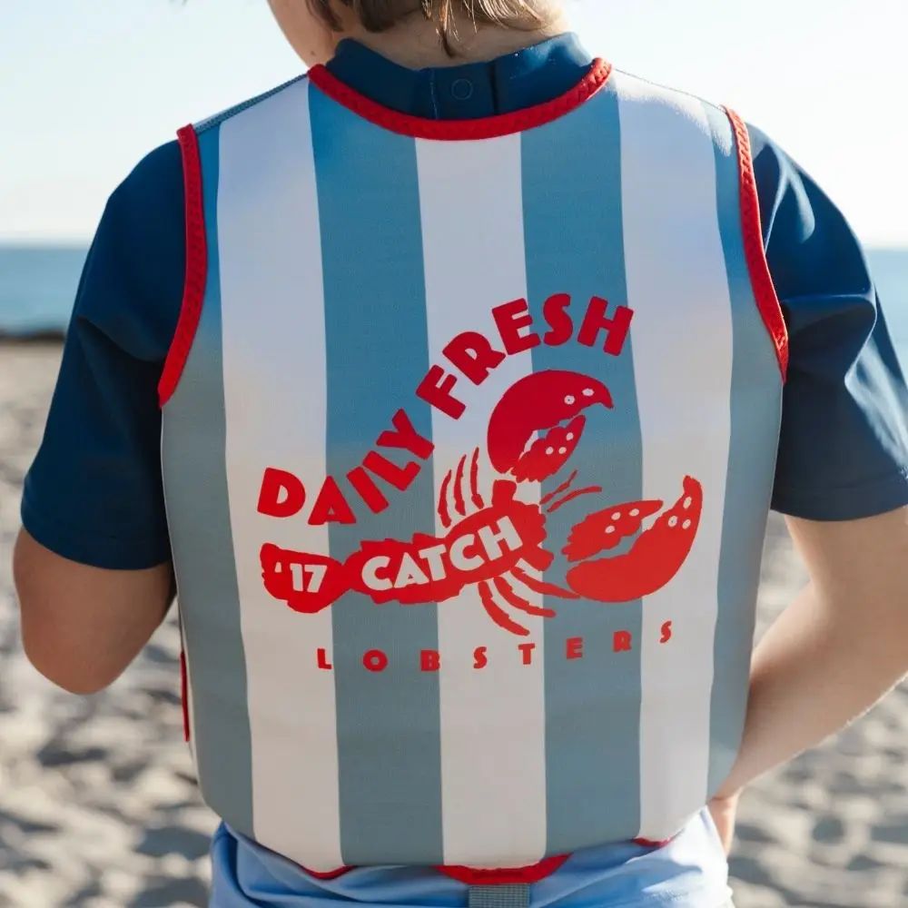 Gilet de natation rouge/bleu - Offre du jour – Image 2