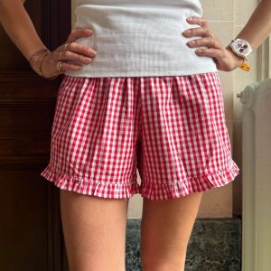 Short Vichy Chéri rouge