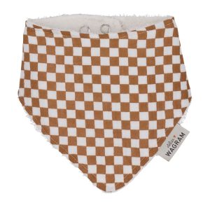 Bavoir bandana gaze - Gaze damier