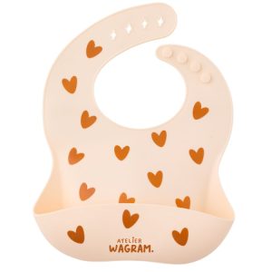 Bavoir silicone - Crème