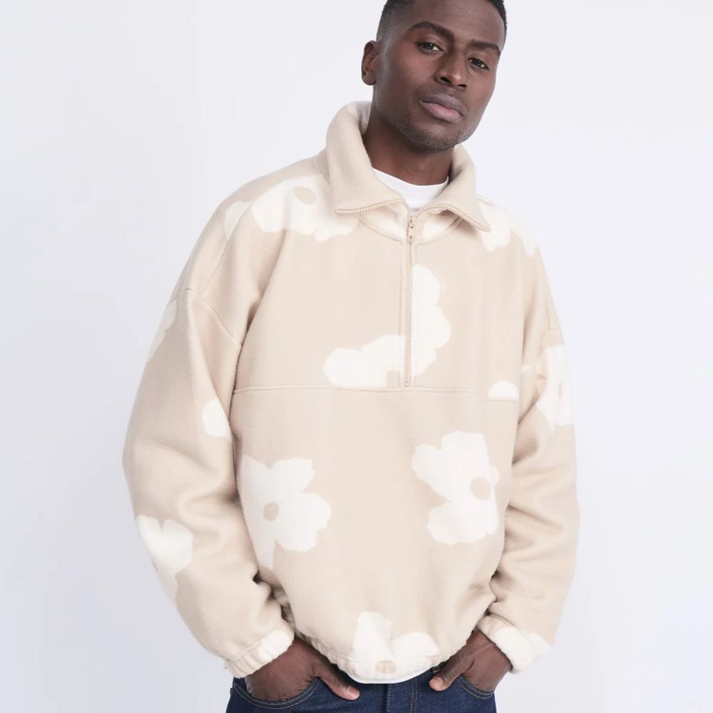 Sweat Sven en polaire recyclée - Biscotti flowers – Image 2