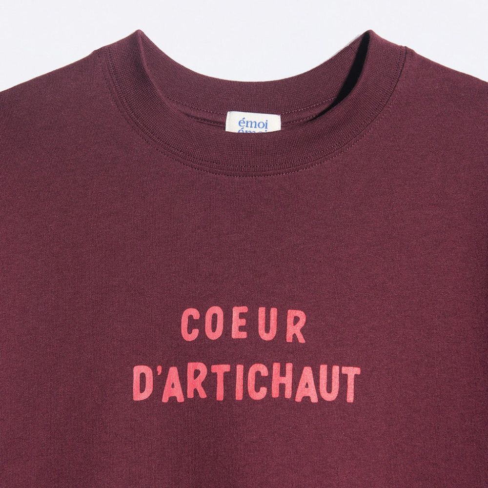 T-shirt Cœur d'artichaut - merlot – Image 4