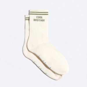 Les chaussettes "Cool Brother" - Crème