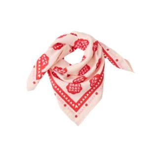 Foulard lollilove - Beige/Rouge - 55 cm