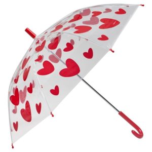 Parapluie - Coeurs rouge