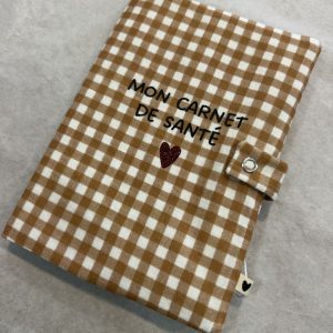Protège carnet de santé - Gaze vichy