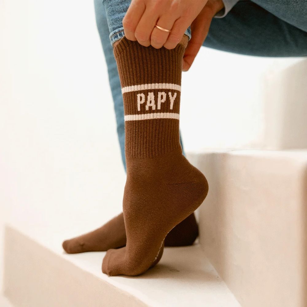 Chaussettes homme marron - Papy