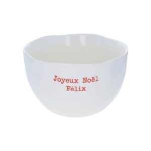 Bol "Joyeux Noël Félix"
