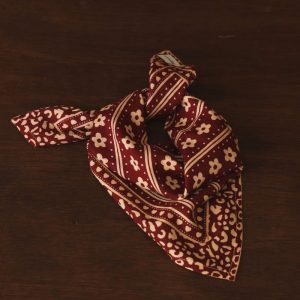 Foulard "Mon petit indispensable" - Léo full bordeaux